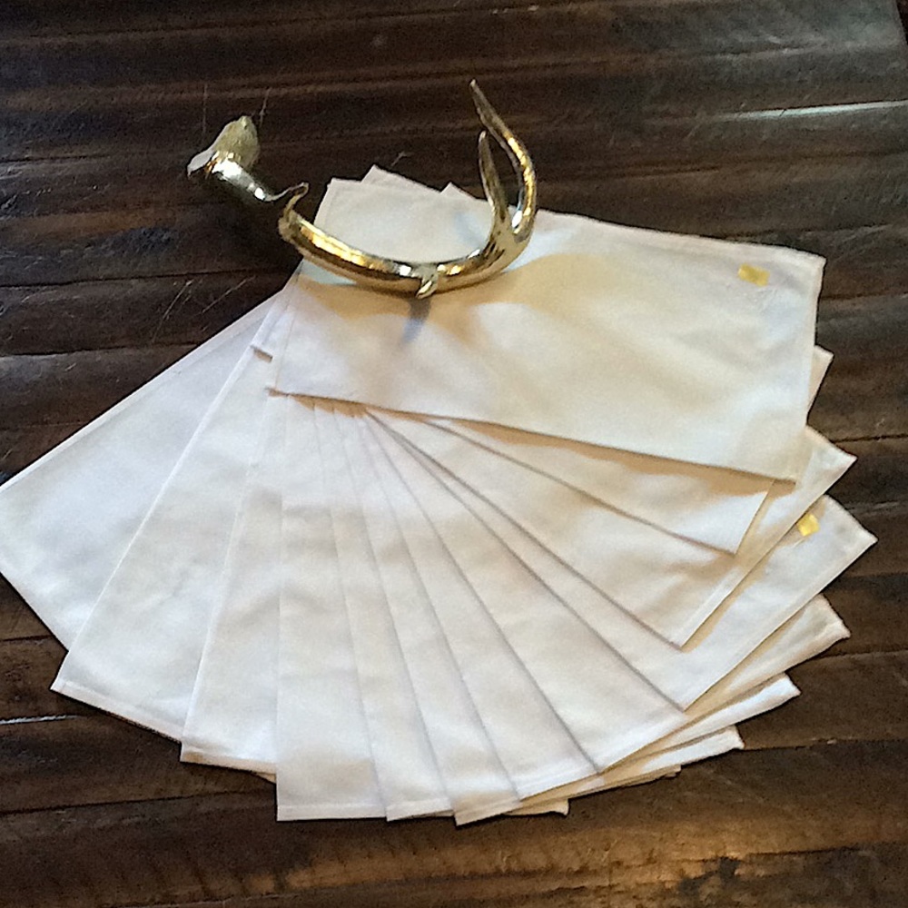 Dining 12 cotton embroidered napkins, NWT
